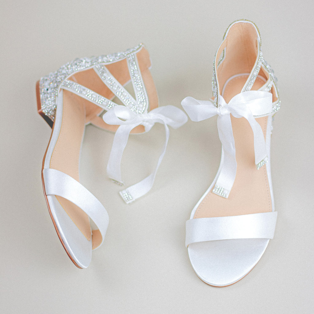 Abbie Ivory With Pearls & Jewels | Comfortable Wedding Flats – Kate  Whitcomb Shoes