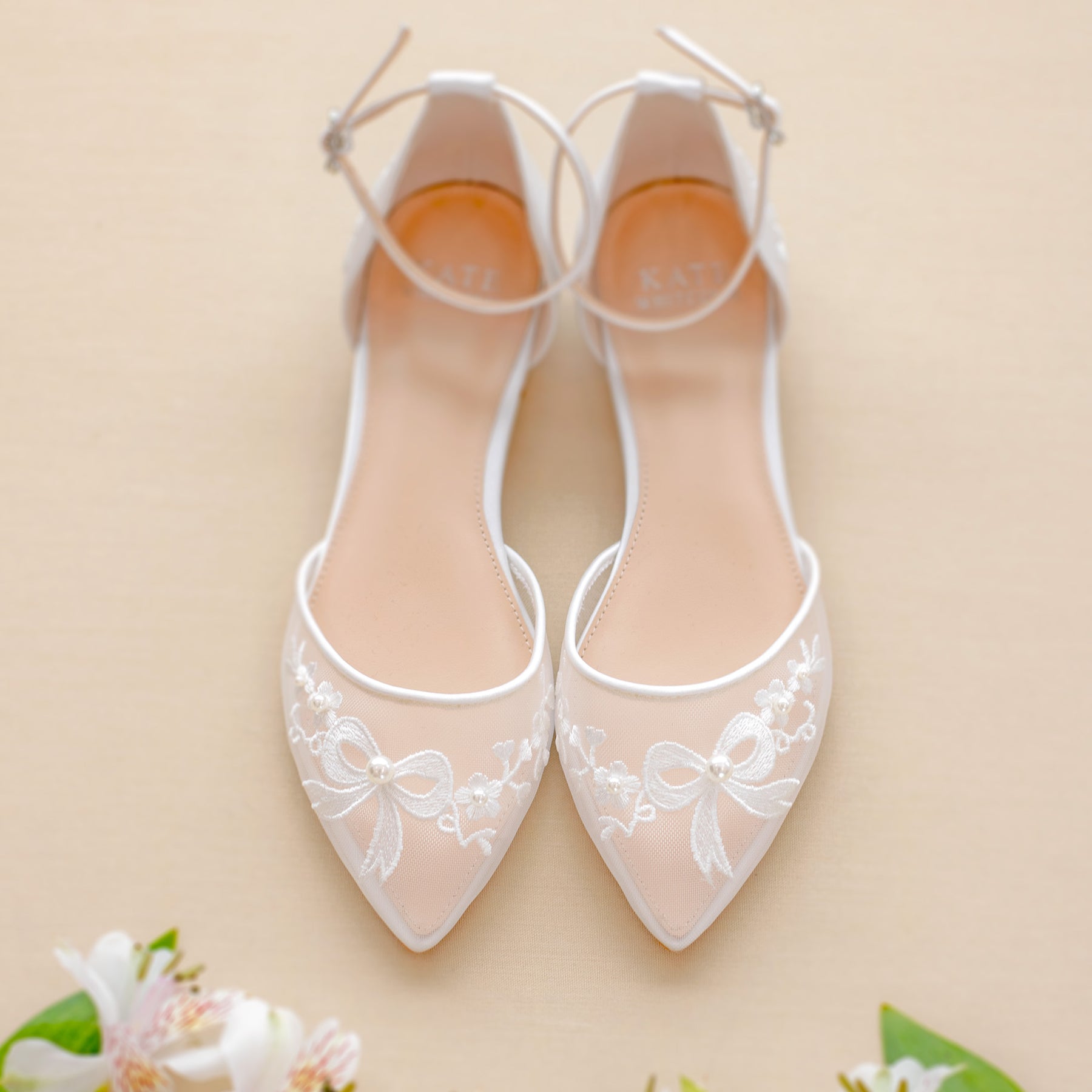 Wedding Flats, Bridal Flat Shoes, Comfortable Ballet Flats for Bride ...
