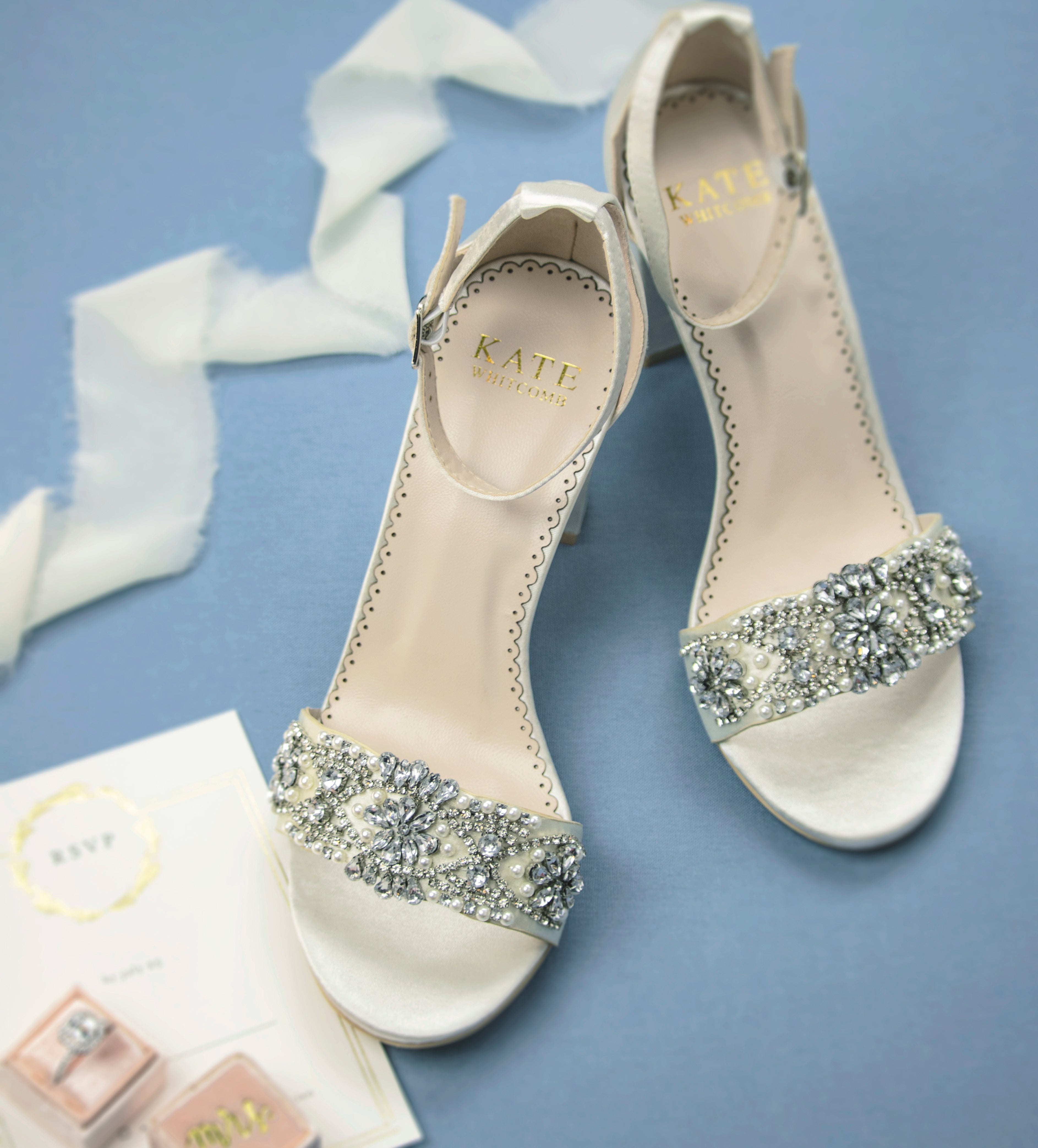 Comfortable bridal heels on sale